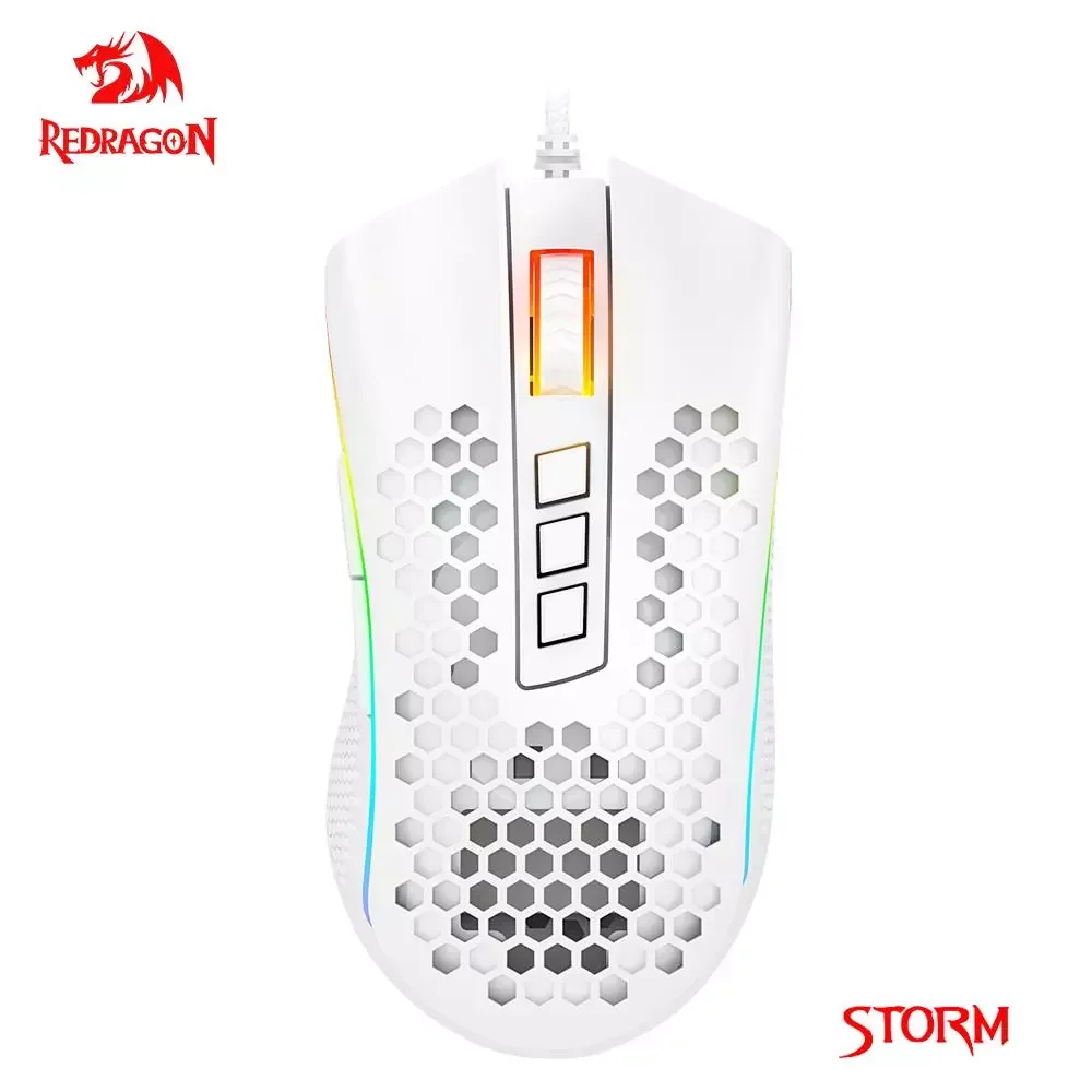 

Redragon Storm M808 USB wired RGB Gaming Mouse 12400 DPI programmable game mice backlight ergonomic laptop PC computer