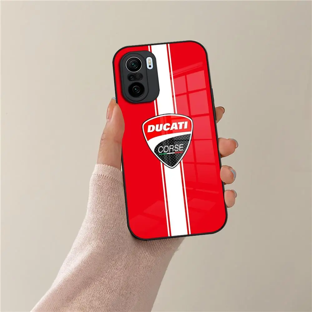 Фото Чехол для телефона с логотипом мотоцикла DucatiES для Xiaomi POCO X7 X6 M7 M6 M5 M4 F7 F6 F4 F5 X5 X4 Pro GT, чехол из закаленного стекла №3
