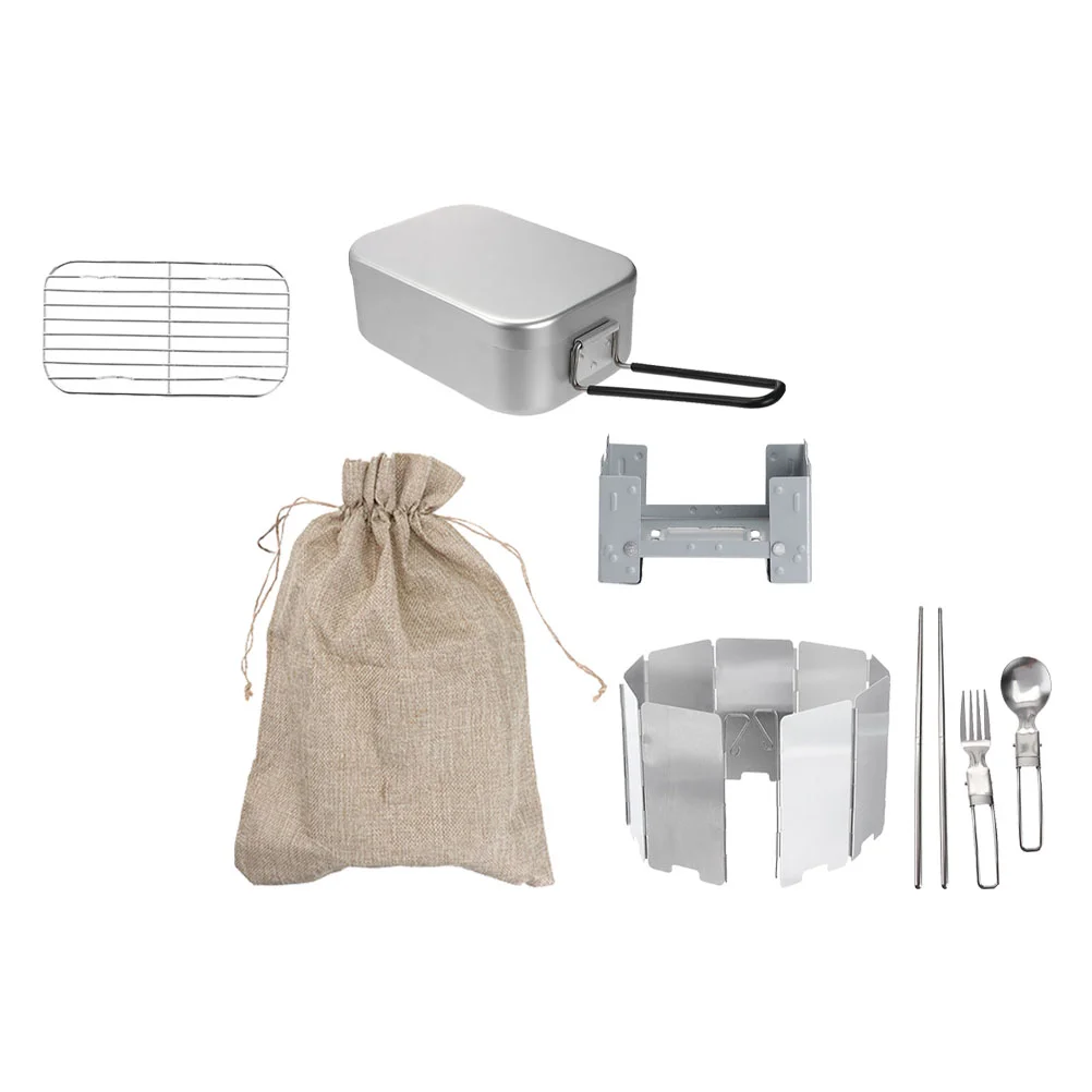

1 set of Camping Rice Storage Box Picnic Steamed Vegetable Food Box Picnic Supply