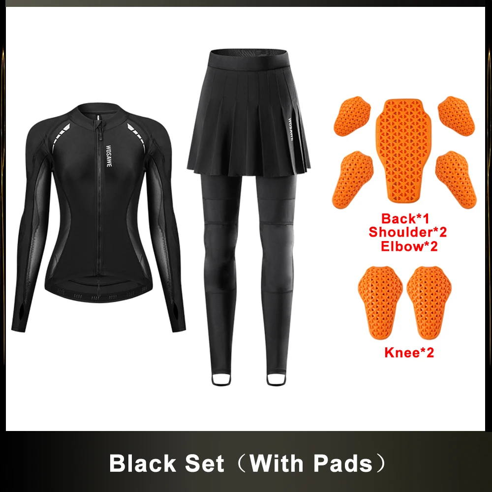 

Комплект Женской Мотоэкипировки WOSAWE С Мягкими Защитными Вставками: Летняя Куртка Для Мотокросса И Даунхилла