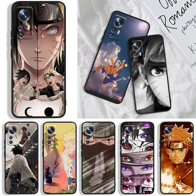 

Anti Drop New Japan Anime Naruto Phone Case For Xiaomi Mi A1(5X) A2(6X) A3(CC9E) Play Mix 3 8 9 9T Note 10 Lite Pro Black luxury