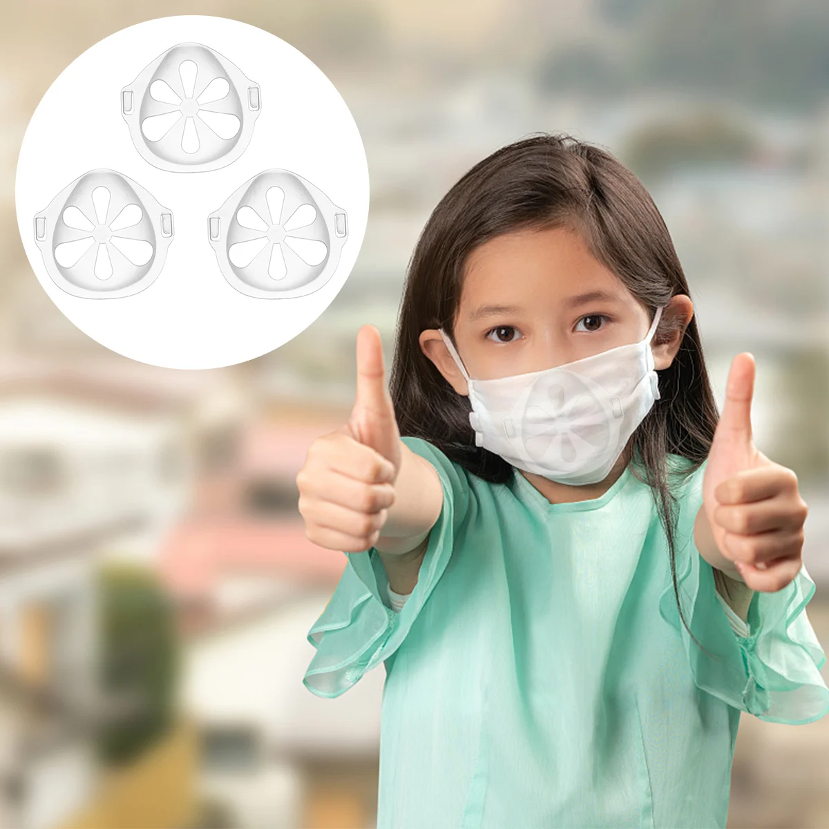 Держатель маски Моющийся кронштейн Полиэтиленовая внутренняя опора Внутренняя