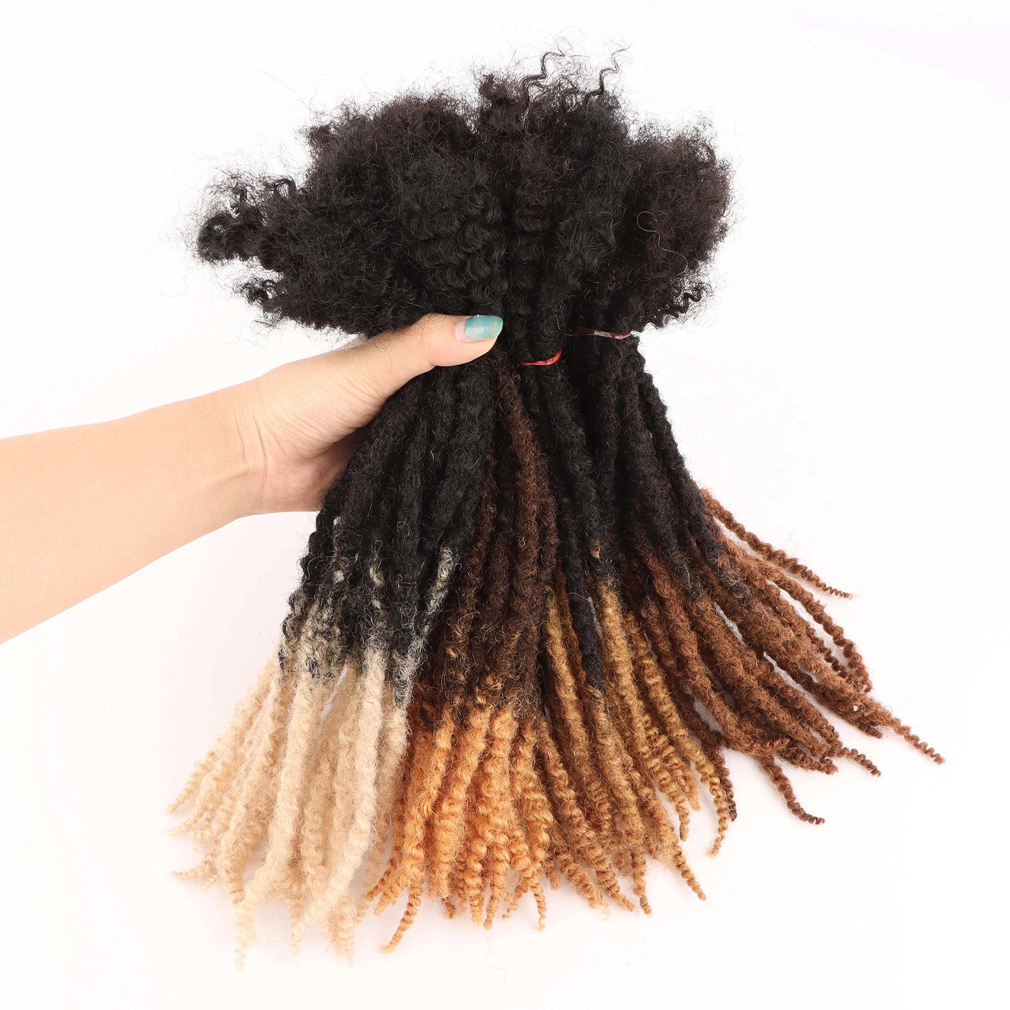 AHVAST 0 6 см Т-образные текстурированные локоны со спиральными кончиками вьющиеся