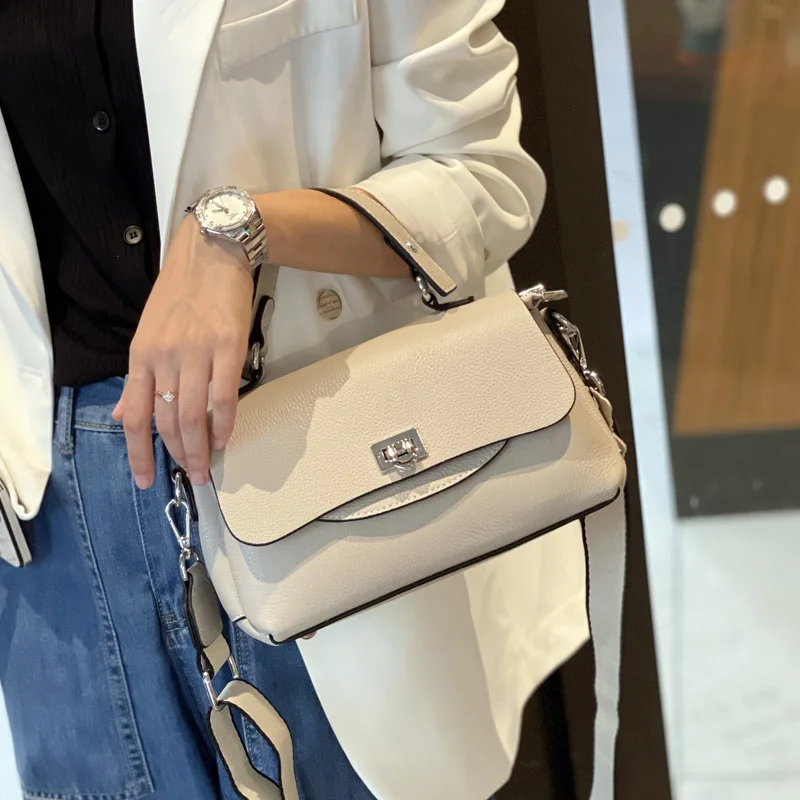 

Foreign trade genuine leather women's bag 2023 new summer fashion women's handbag cowhide simple shoulder crossbody bag for wome