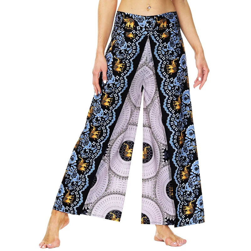 

Printed Casual Women's Loose Wide-Leg Pants Breathable Sports Yoga Pants yoga pants plus size gym accessories women
