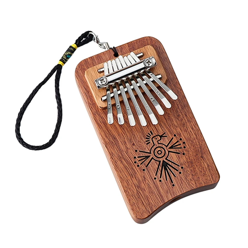 

Миниатюрное пианино Kalimba с 8 клавишами, портативное изысканное пальцевое фортепиано, подарок для детей и взрослых, музыкальный инструмент д...