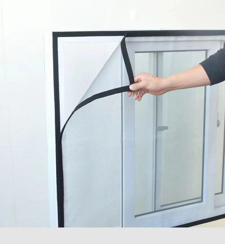 

Противомоскитная сетка для окна, домашнее волшебное самоклеящееся окошко, простое невидимое окошко с москитной сеткой