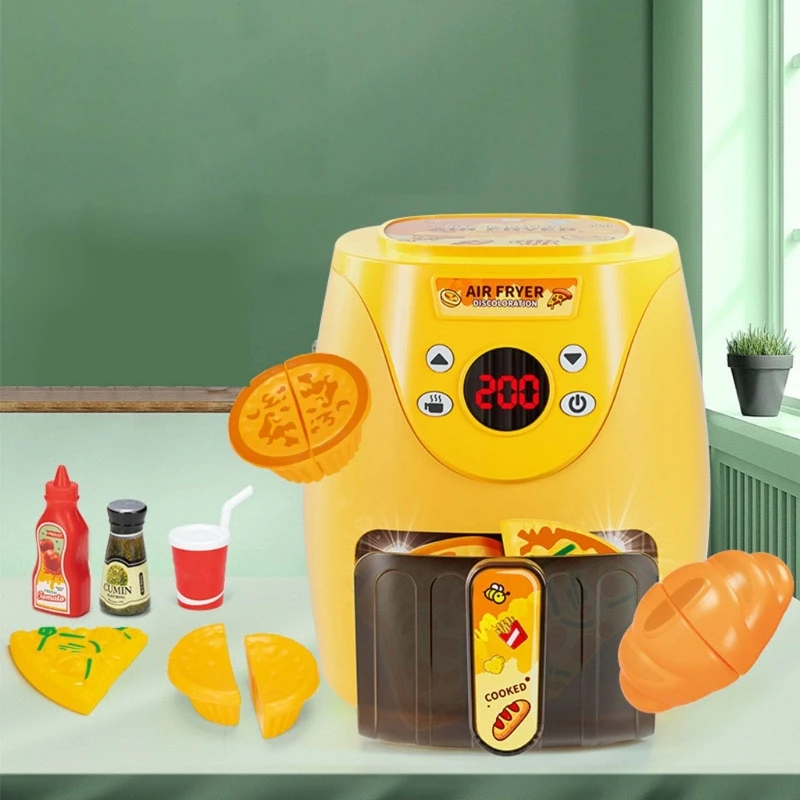 

Электрическая Фритюрница, ролевая игрушка для кухни, игровой домик, игрушка для приготовления пищи, детская игрушка для ролевых игр 40JC