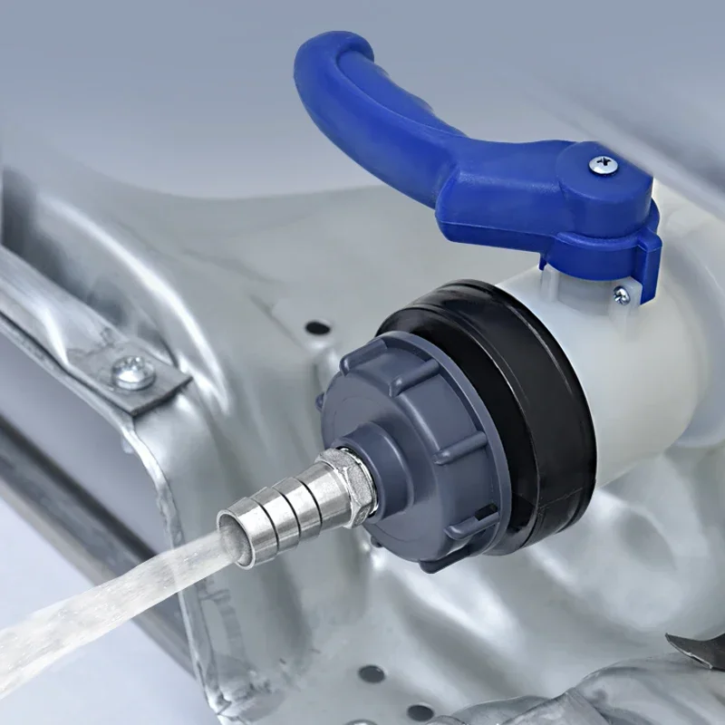 DN40 Поворотный клапан контейнера IBC 1000L Tote Клапан резервуара Сливной адаптер