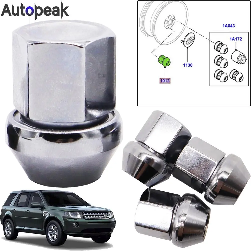 

Колесные гайки для Land Rover Freelander 2 2006-2014 Discovery Sport Range Rover Evoque Velar, сплав OE # LR001381, 4 шт./комплект