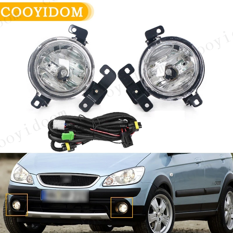 

DRL Fog Lamp For Hyundai GETZ CLICK 2006-2011 Front Bumper Fog Light 922011C500 922021C500 Driving Lamp Fog Lights Assemby