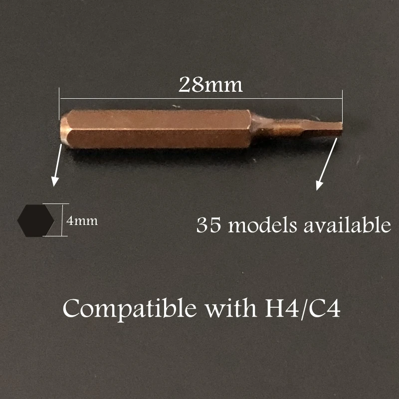 

10 шт. прецизионные биты H4 C4 для электрической отвертки Xiaomi Mijia Torx Phillips Hex высокого качества S2