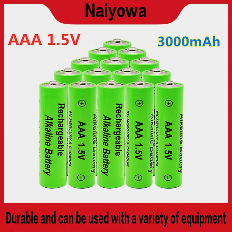 

Original 1.5V AAA Battery 3000mAh Rechargeable Battery NI-MH 1.5V AAA Battery for Clocks Mice Computers Toys So on+free Shipping