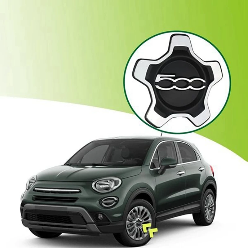 Крышка центрального колпачка колеса автомобиля 6AN69LXHAA 735626312 для Fiat 500X 2016-2022 Пылезащитный чехол Автомобильные аксессуары