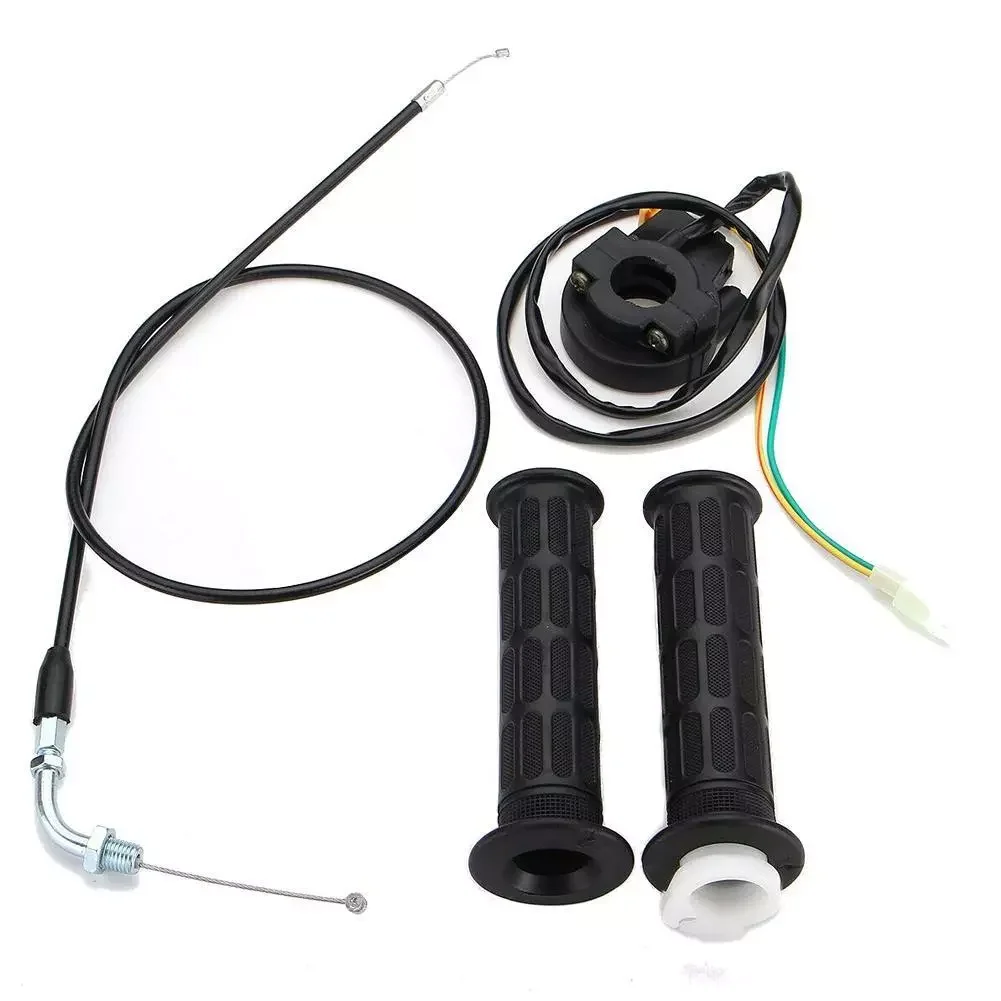 

Motorcycle Hand Grips Throttle Cable Kill Switch Set For 49cc-80cc Engine Parts Motorized Bicycle Push Bike