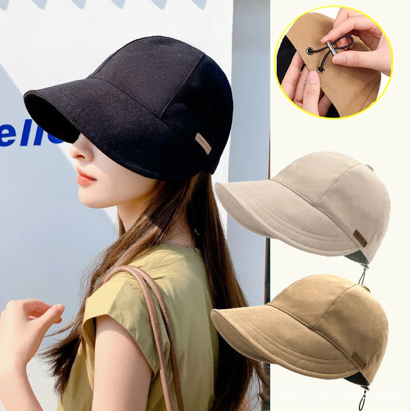 UV Protection Hat Without Makeup UFP 50+ Fisherman Cap Sun Hat Portable Foldable Wide Brim Sun Protection Hats Summer Adjustable