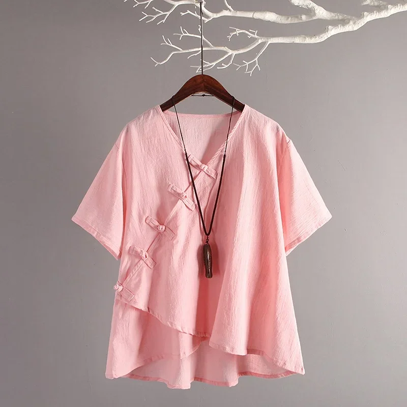 Женские китайские Топы 2020 летняя традиционная китайская одежда в стиле ретро