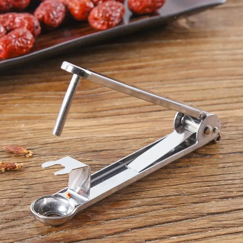 

Stainless Steel Cherry Hawthorn Seed Extractor Red Date Drill Device Adjustable Angle Fruit Core Kitchen Tool