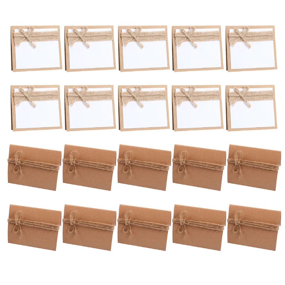 

20pcs Wedding Place Cards Pastoralism Place Cards Table Reserved Cards Party Table Supplies for Party Decoration
