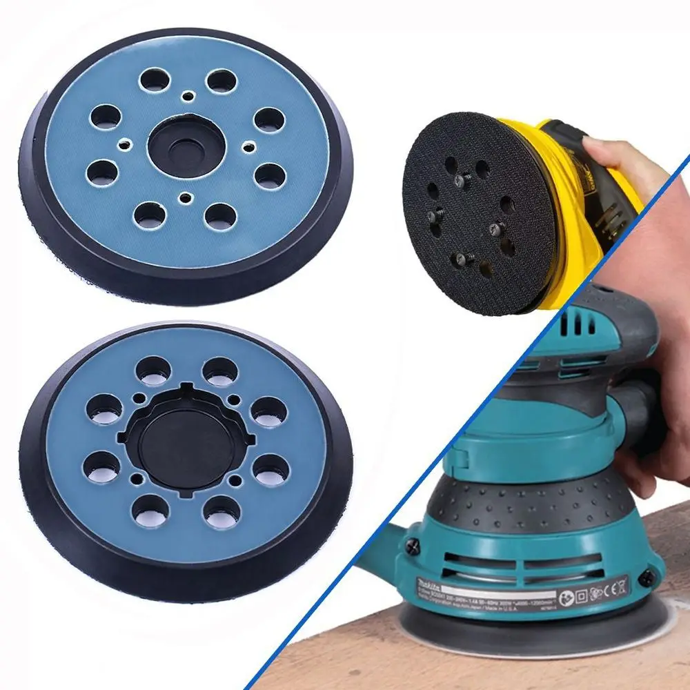 

5 Inch 8 Hole Hook-&-Loop Sanding Backing Pad Replacement Self-adhesive Polishing Disc Electric Sander Tray Abrasive Tool