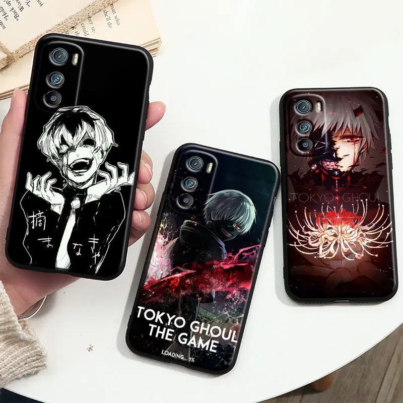 

Hot blooded anime Tokyo ghoul Cover For Motorola MOTO G9 G22 G30 Edge30 Pro E22 S E30 E40 Fusion Plus Lite Black Phone Case