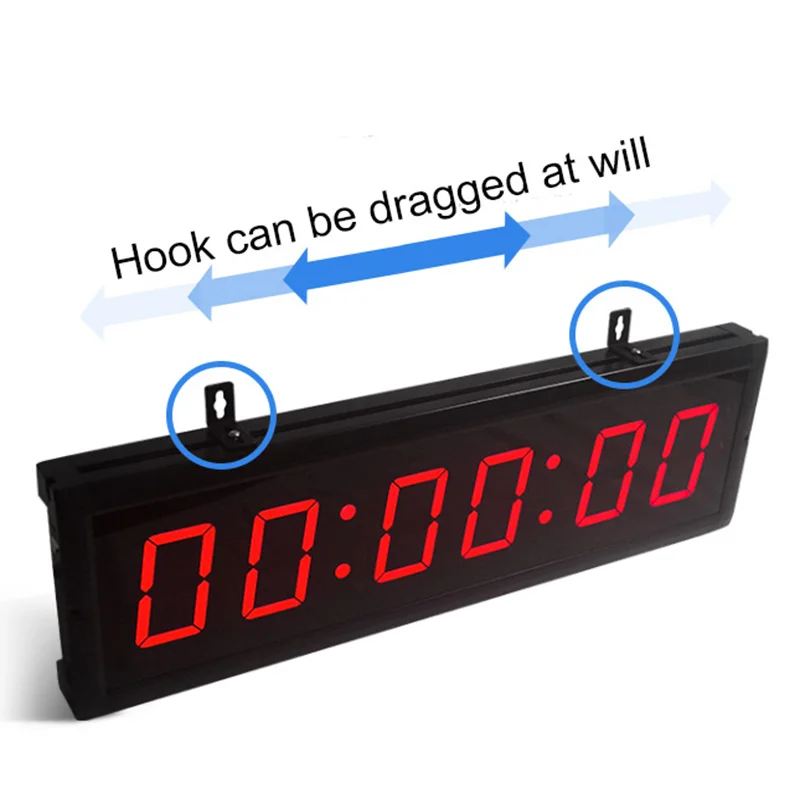 

2022 Hot Sale 4 Inch 6 Digit Hh:Mm:Ss Digital Wall Alarm Clock Digital Timer With Remote Control