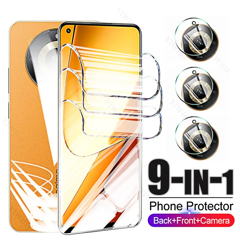 

For Realme 11 Pro Plus + Front Back Hydrogel Film Screen Protectors for Realme 11pro 11pro+ 11proplus HD Camera Protective Glass