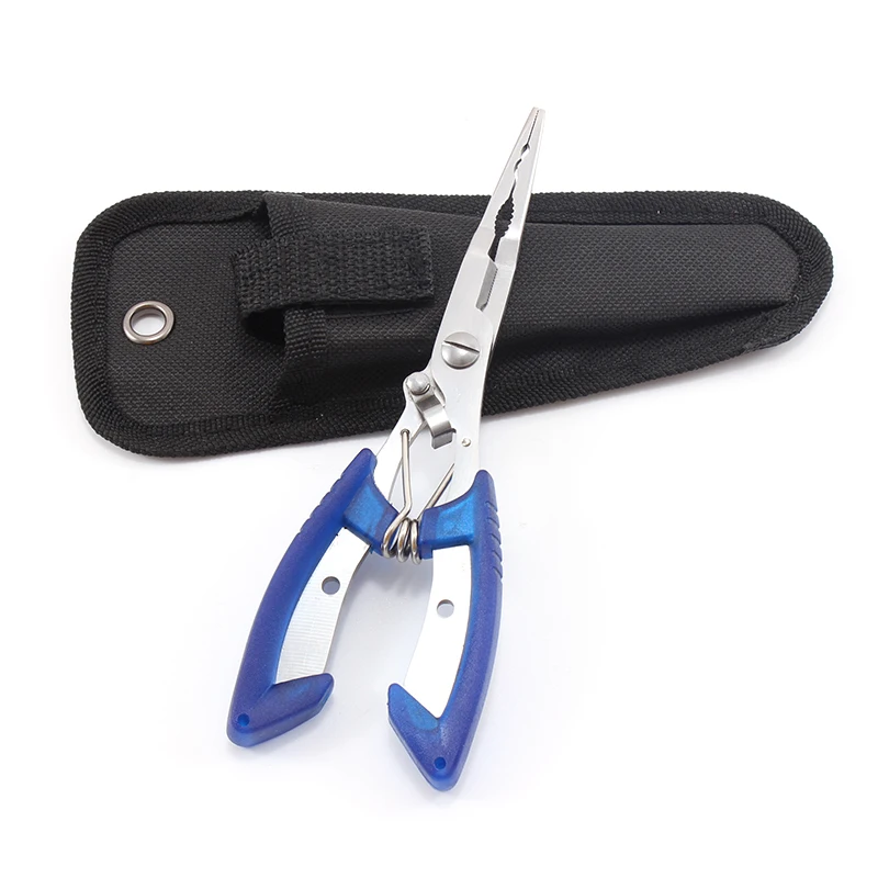 

ALASICKA Fishing Plier Portable Stainless Steel Cutting Fish Line Tong Comfortable Grip Self-locking Buckle Outdoor Supplies