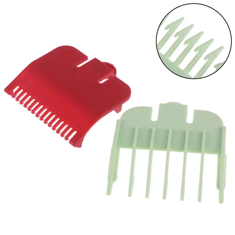 

2Pcs/set Hair Clipper Guide Comb Beard Trimmer Comb Replacement Clipper Blade Cutter Hair Grooming Trimmer Head Shaver Comb