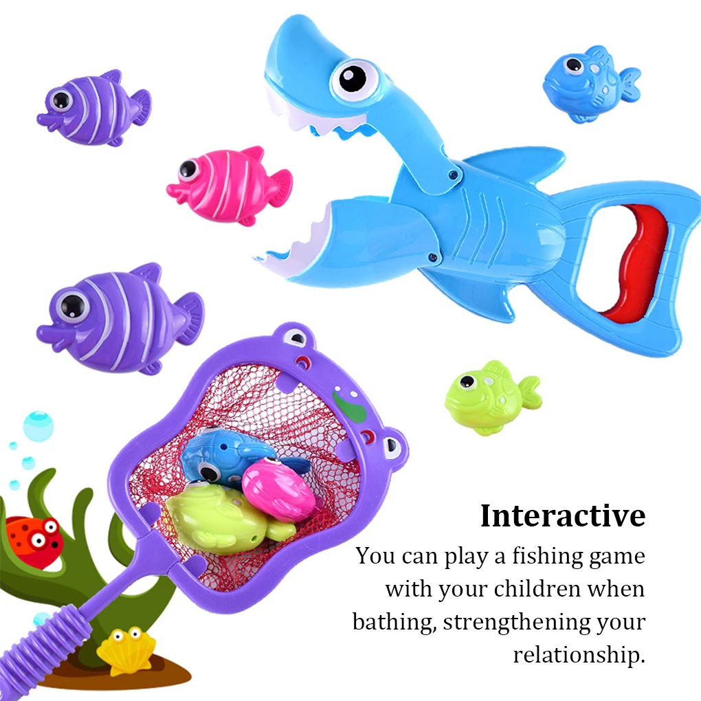 

Kids Bath Toys Fish Shower Toy Entertainment Playing Bathtub Household Parent-child Training Educational Accessories