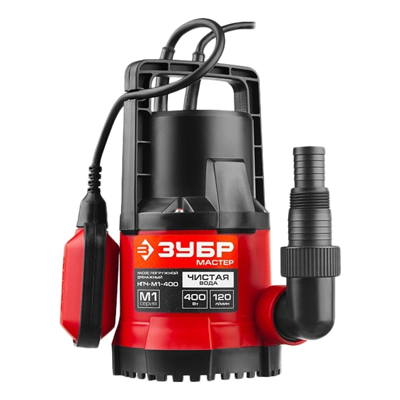 Насос погружной для чистой воды ЗУБР НПЧ-М1-400 (Мощность 400 Вт погружение 7 м
