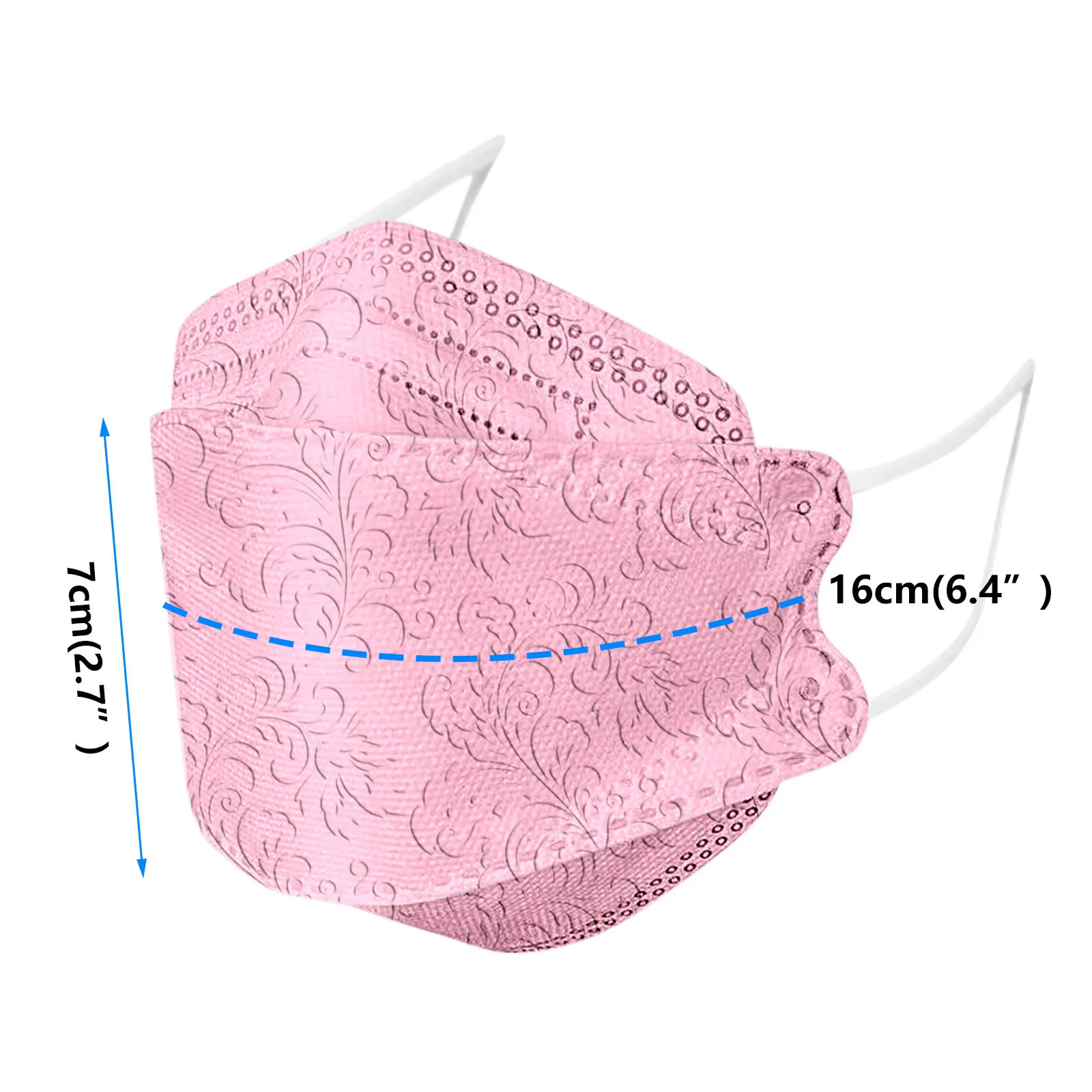 Детские маски для лица с 3d-дизайном 4-слойная дышащая маска дизайн рыбий рот |