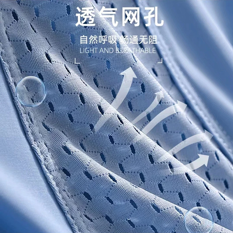 4PCS Boxer Men's Underwear Man Boxers 3A Antibacterial Underpants Ice Silk Mesh Men BoxerShorts Sexy Breathable Graphene Pantie