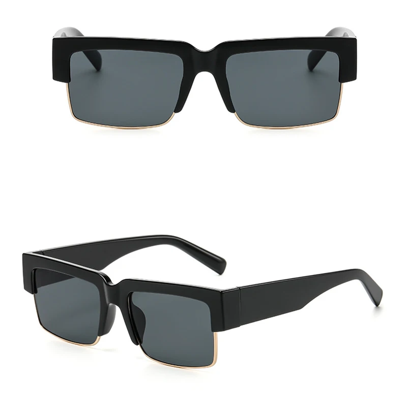 

Dropshipping Vintage Cat Eye Sunglasses Semiframed Metal Hinge Sun Glasses Brand Designer Women Shades Eyewear UV400 Glasses