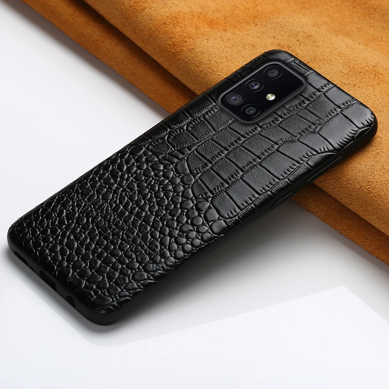 

Genuine Leather Cover Case for Samsung Galaxy A51 A52 5G A71 A72 A50 A32 A12 M31 S20 FE S21 Ultra S8 S9 S10 S20 Plus Note 20 10