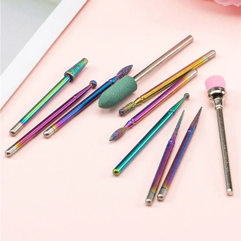 

Набор фрез для маникюра из вольфрамовой стали, 10 шт.