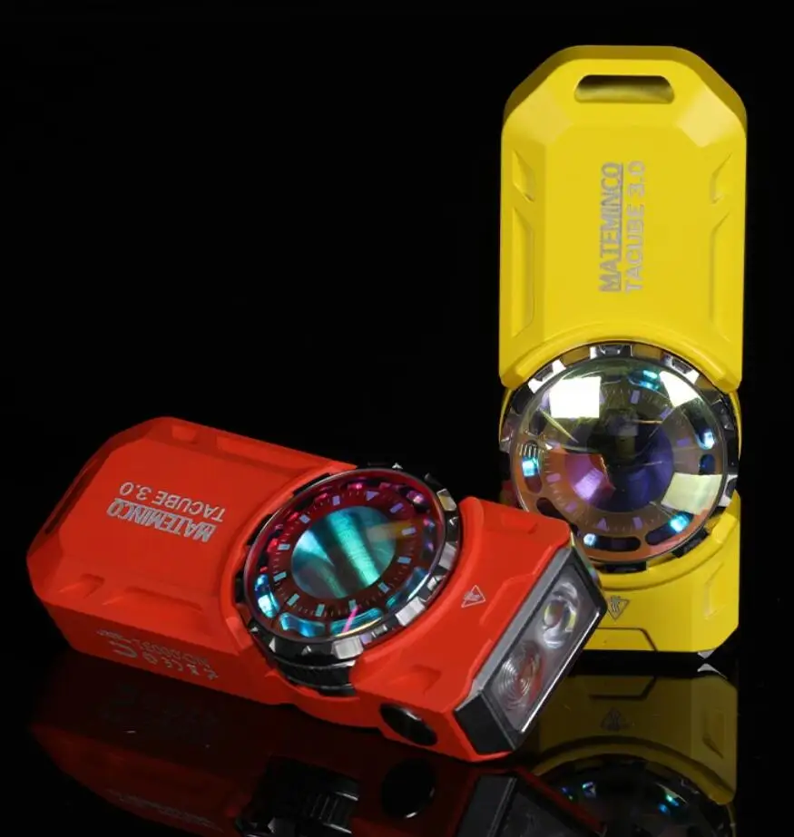 Фонарь MATEMINCO TACUBE 3.0 EDC RGB с поворотным регулятором, 1500 люмен, перезаряжаемый через Type-C, УФ-светодиод 395 нм (art.: 3920da359d7ff) - 3920da359d7ff