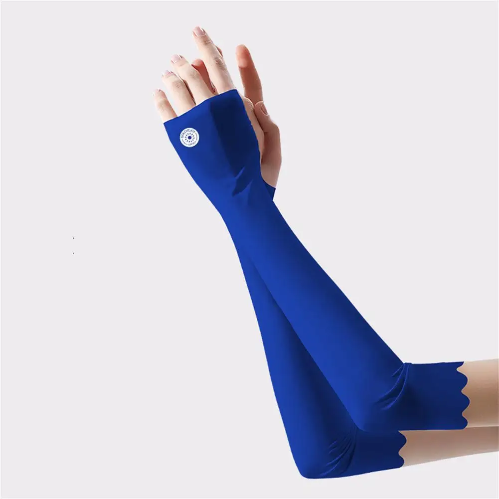 

Наружные охлаждающие рукава из вискозы, 1 пара, с отверстием для большого пальца, защита от солнца и ультрафиолета, воздухопроницаемые рукав...