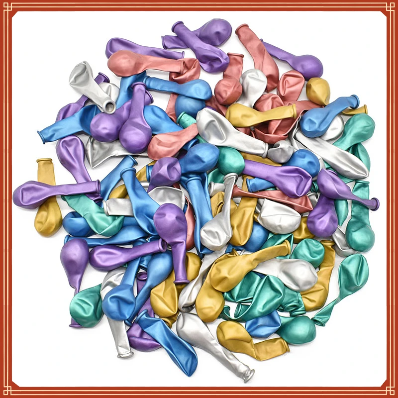 

5inch Chrome Metallic Latex Balloons Gold Silver Metal Balloons Birthday Party Inflate Globos Wedding Decor Supplies