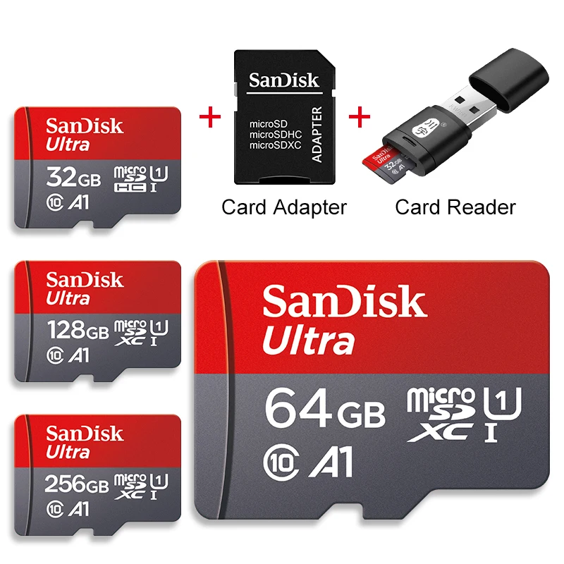 SanDisk Minicard Micro SD карта памяти 32/64/128/256 ГБ | AliExpress