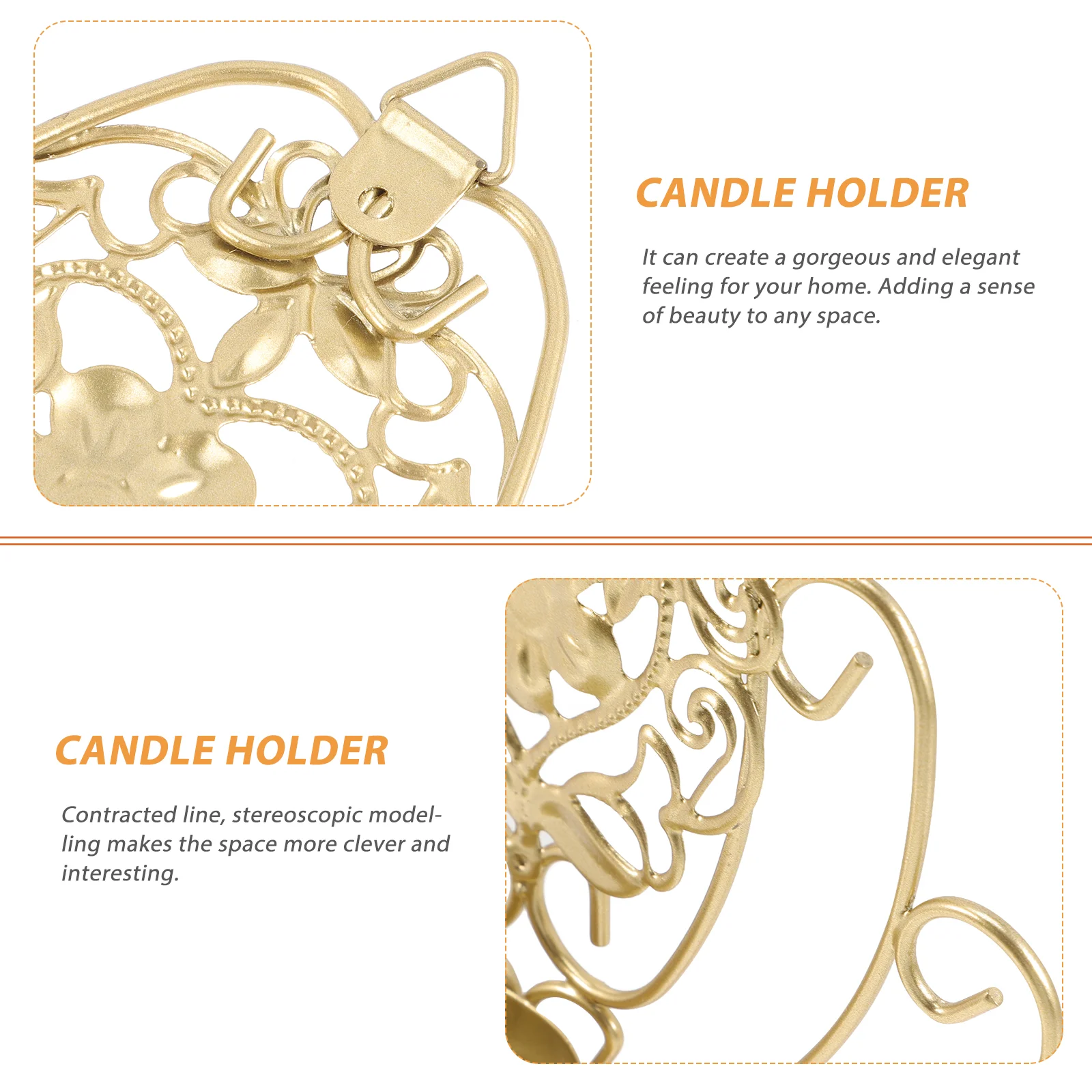 Настенный подсвечник металлический подсвечники декор настенное модное бра