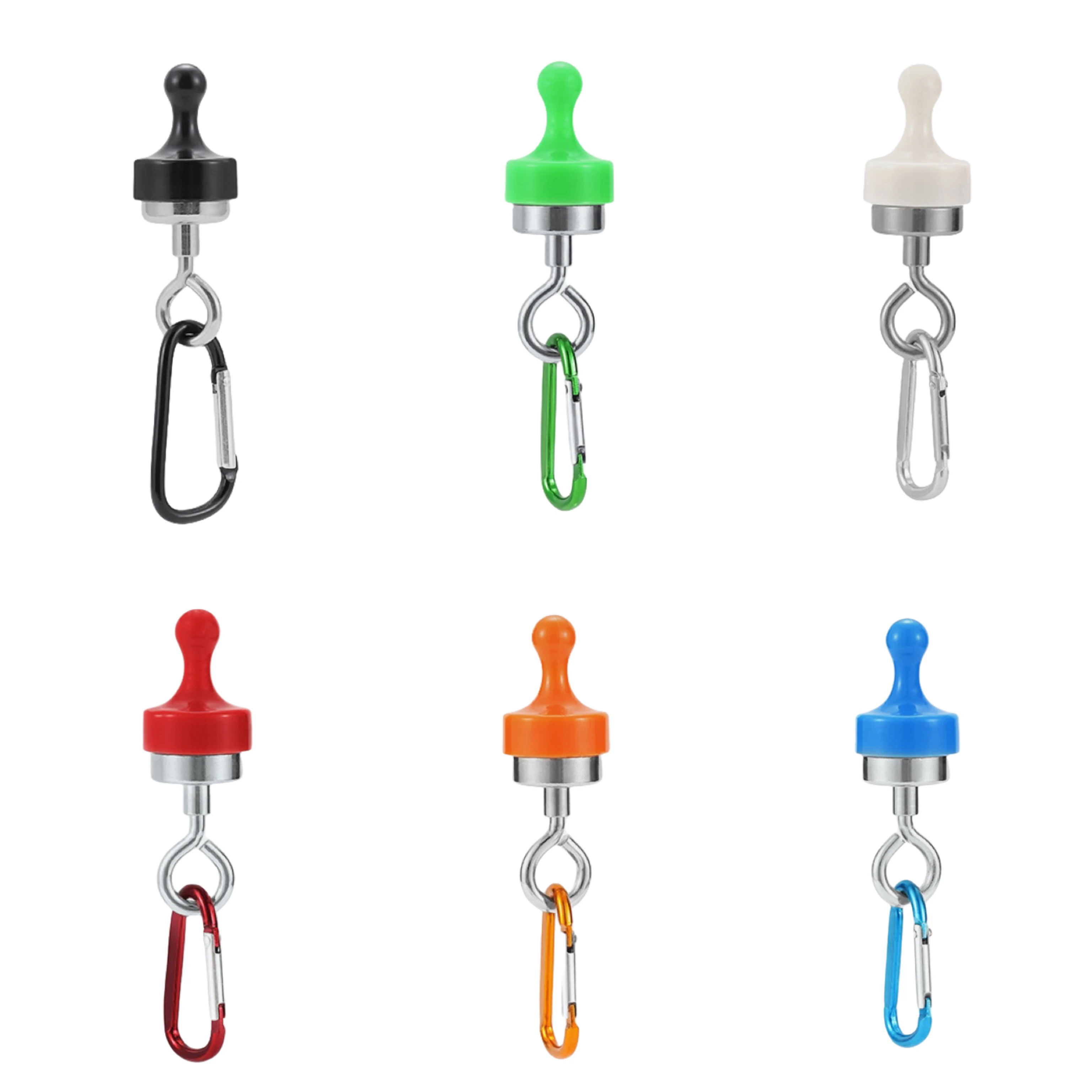 

Outdoors Tent Camping Light Hook Multipurpose Strong Magnetic Hooks Magnet Bearing Hanger with D Type Mountaineering Buckle