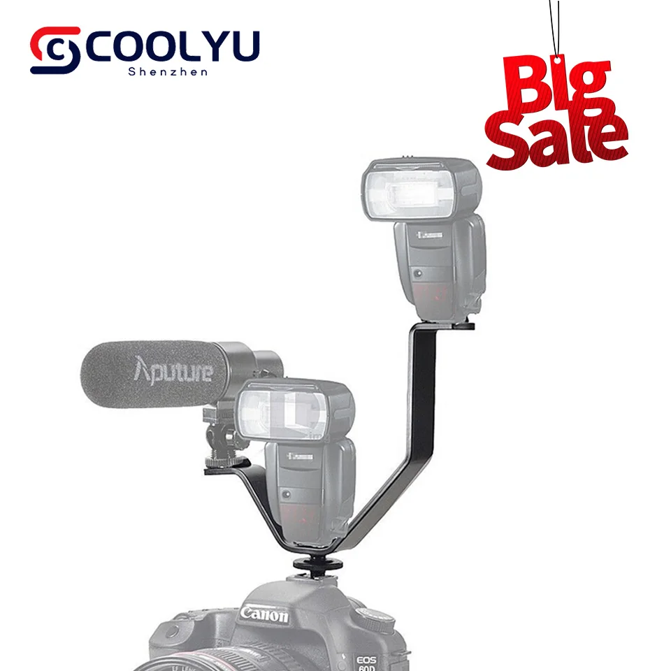 

Тройной держатель Easy Hood 16,4 см с V-образным креплением для фотовспышек и микрофонов