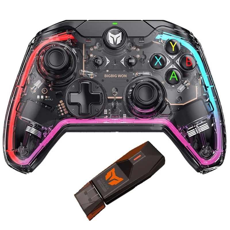 

C1 Wired Somatosensory Gamepad Game Controller With 6-Axis Gyroscope RGB Light Effect/R90 Adapter Compatible For Switch