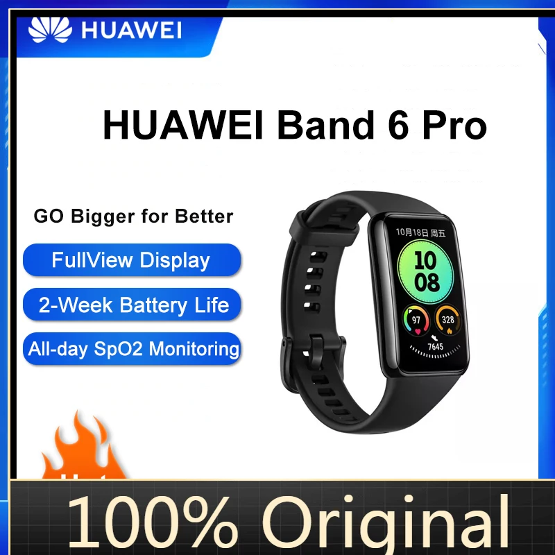 

Смарт-браслет Huawei Band 6 Pro, 1,47 дюйма, AMOLED, GPS, NFC