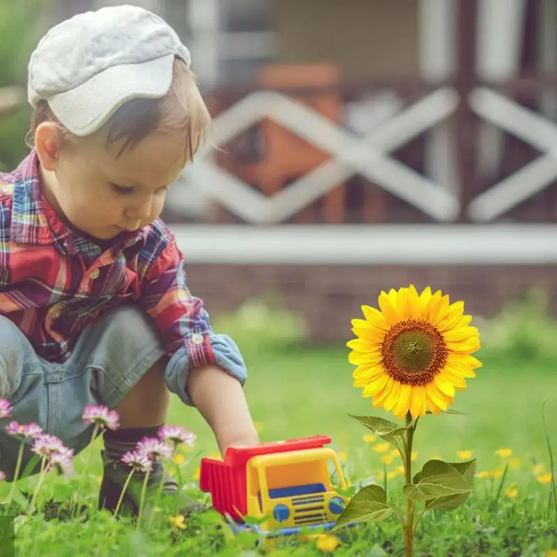 

Flower Garden Stake Acrylic Sunflower Garden Patio Lawn Yard Stake Waterproof Stakes Outdoor Garden Decoration For Lawn Backyard