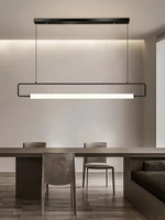 restaurant chandelier simple modern light luxury line nordic long table lamp creative bar long strip designer lamp