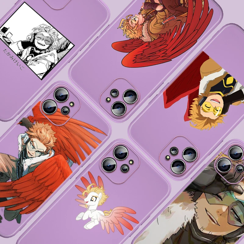 

BNHA Hawks Coat Anime Liquid Silicone Soft Cover For Apple IPhone 13 12 Mini 11 Pro XS MAX XR X 8 7 6 SE Plus Phone Case