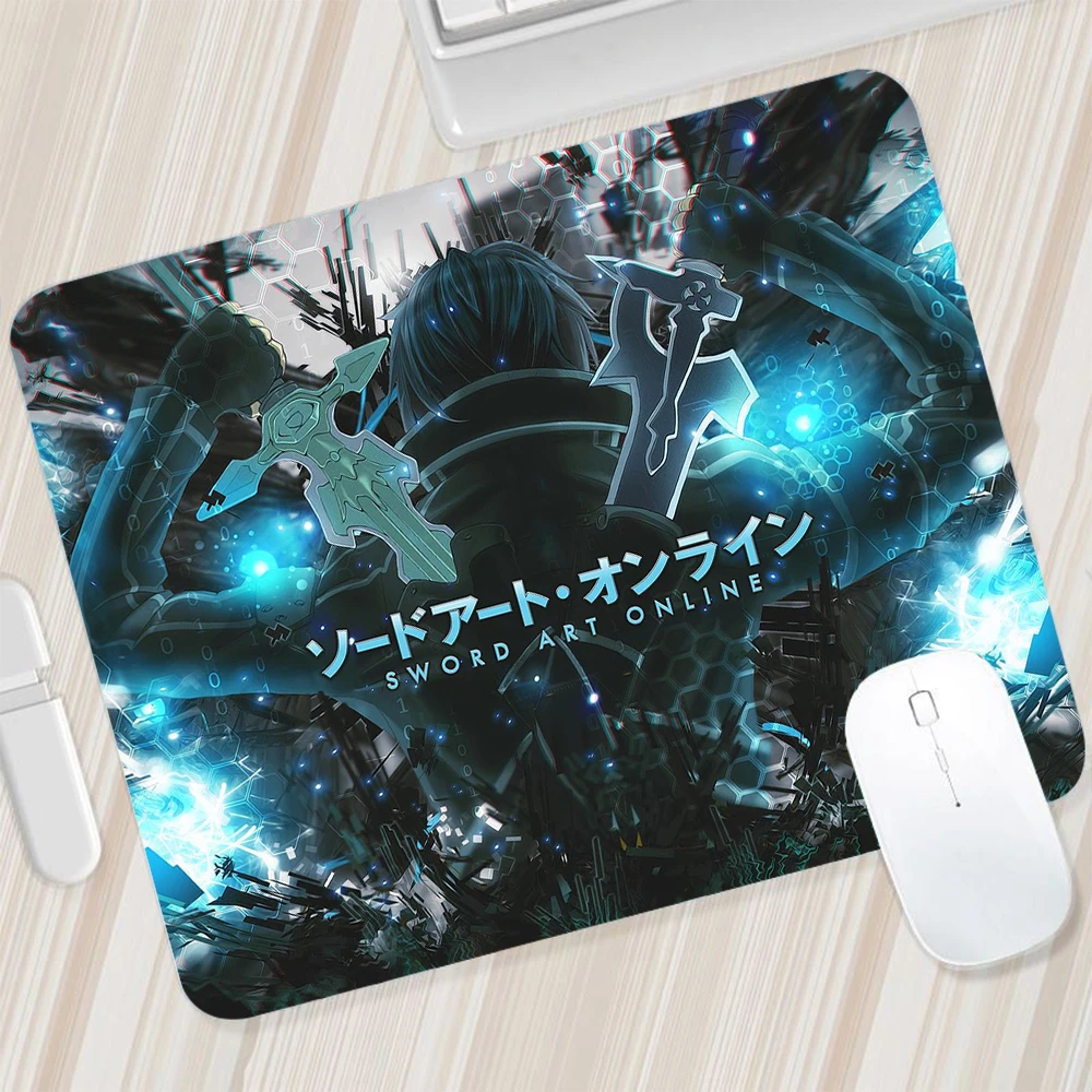

Маленький коврик для мыши Sword Art Online, игровой коврик для мыши для ПК, геймерский коврик для мыши, компьютерный офисный коврик, клавиатура, Настенный Коврик для ноутбука