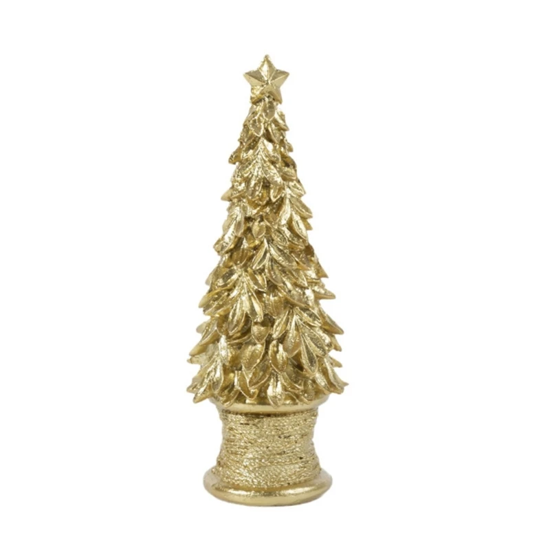 

Resin Christmas Tree Decorations 12 Inch Micro-landscape Mini Garden Ornament Tabletop Tree Model Dollhouse Decor Craft